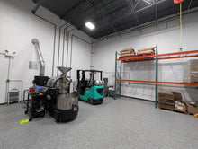Our new roaster and roasting space
